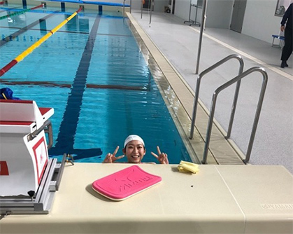 池江璃花子が４０６日ぶりにプールに入った「気持ちが良くて、幸せです」