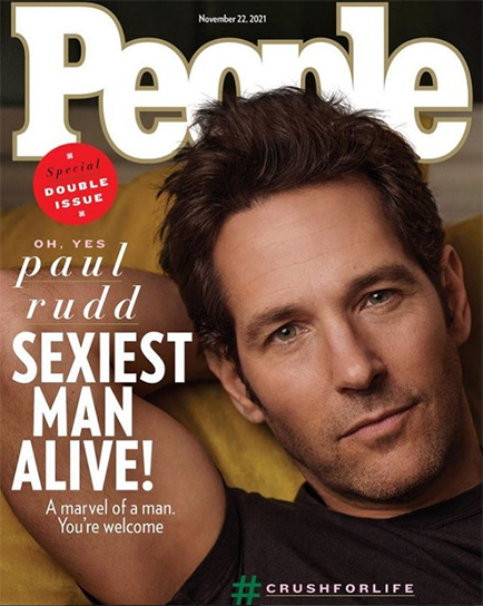 米誌「People」、今年の「最もセクシーな男」に「アントマン」のポール・ラッドを選出 
