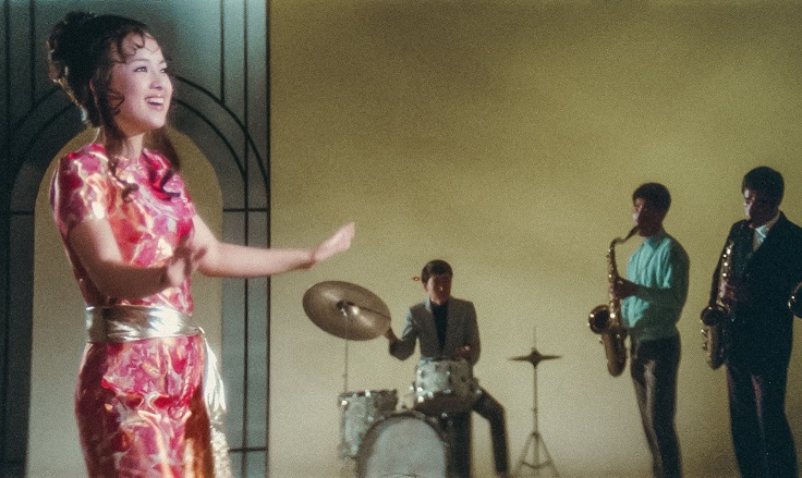 ジュディ・オング 主演映画「万博追跡 2Kレストア版」初日舞台挨拶に登壇